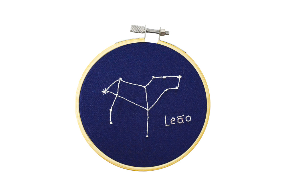 Bordado Signo Leão Glow