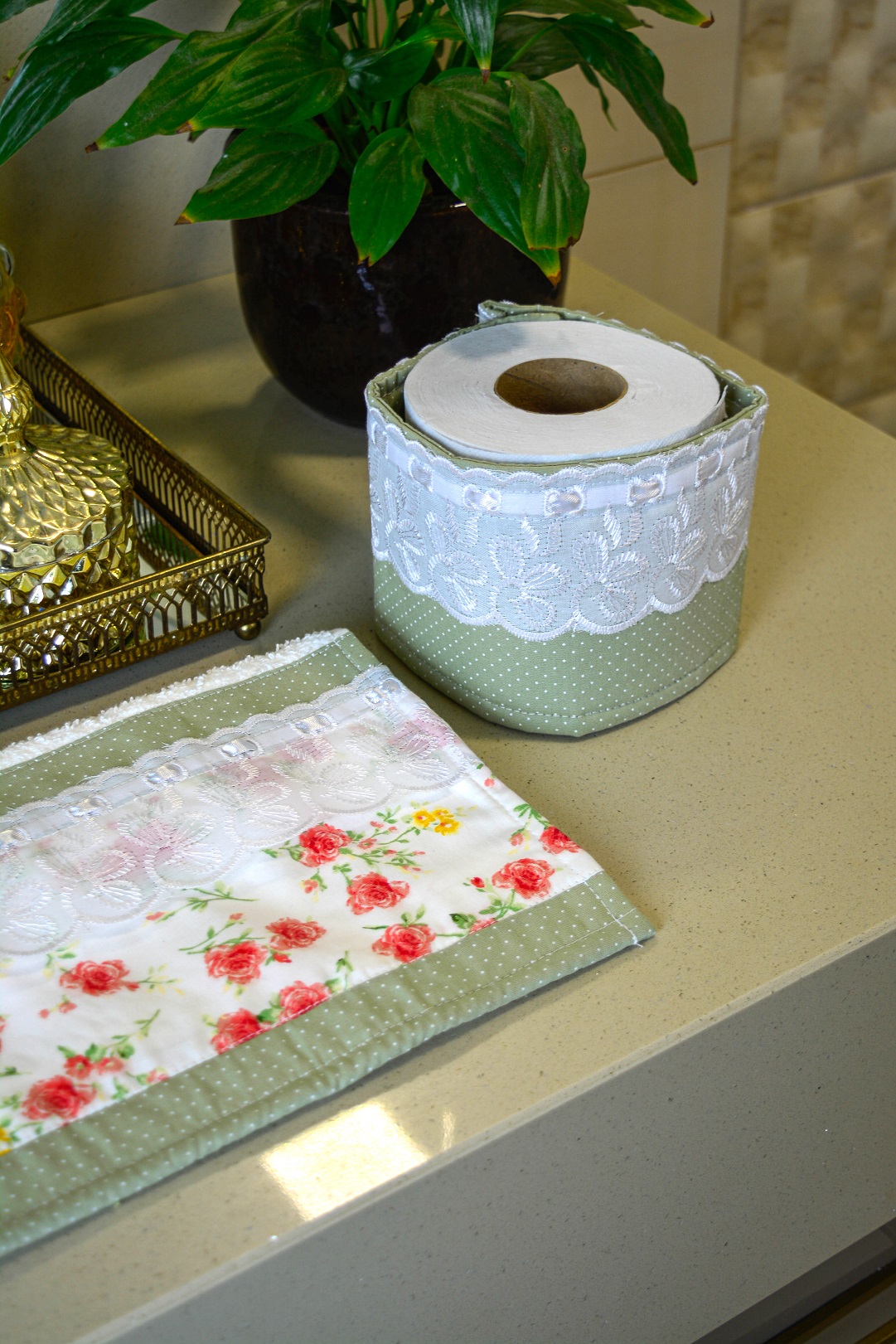 Kit Lavabo Floral