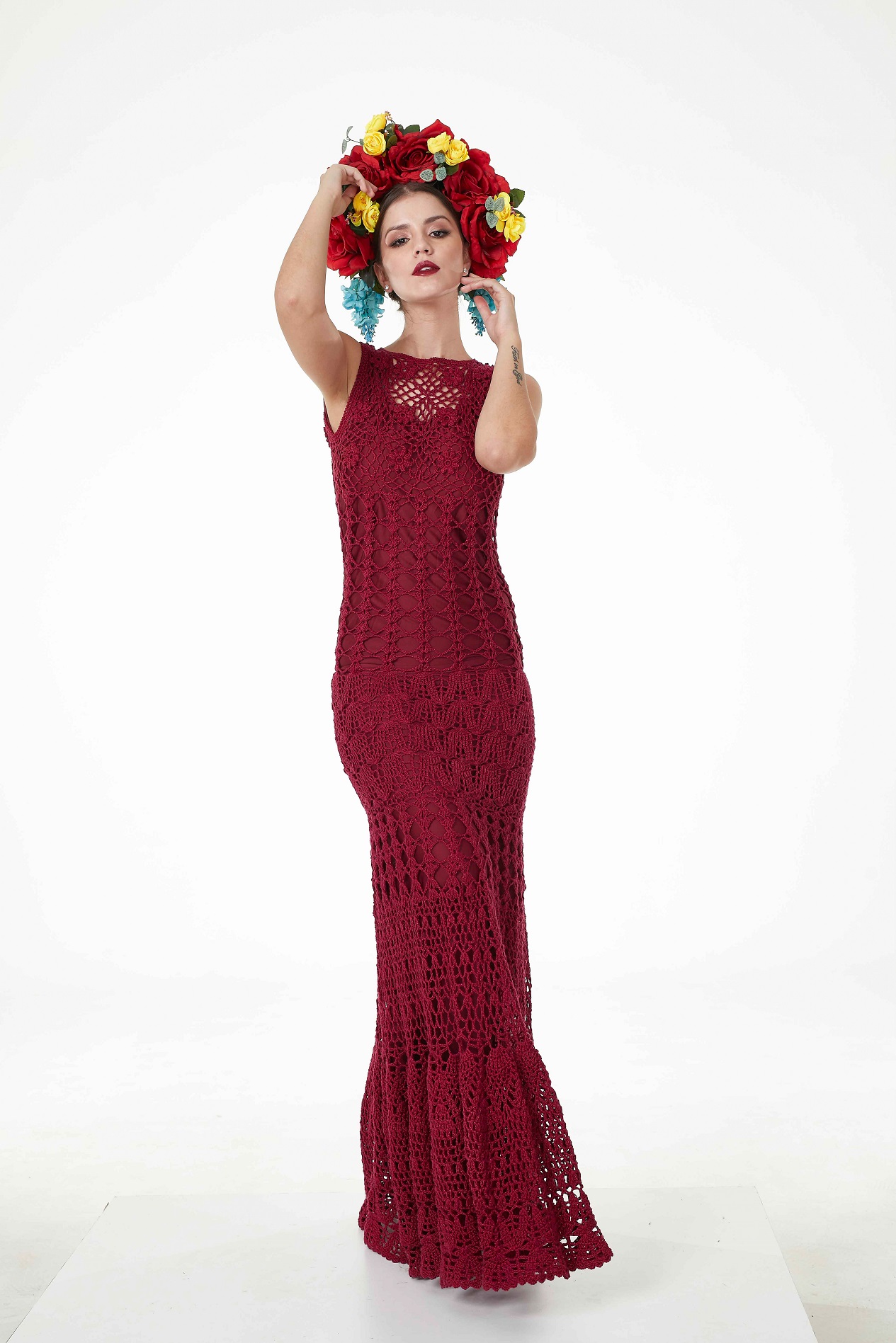 Vestido Bordô Aline