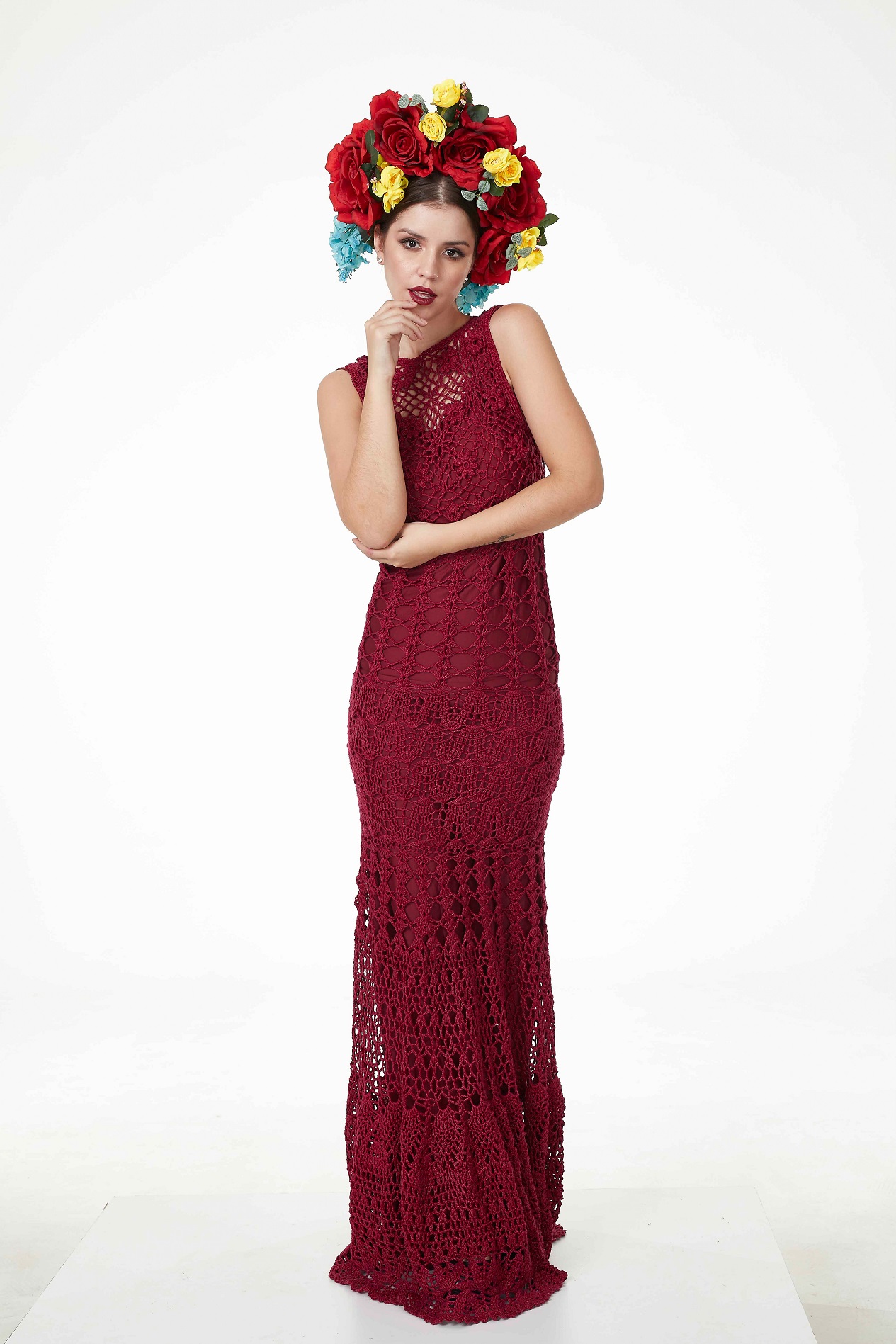 Vestido Bordô Aline