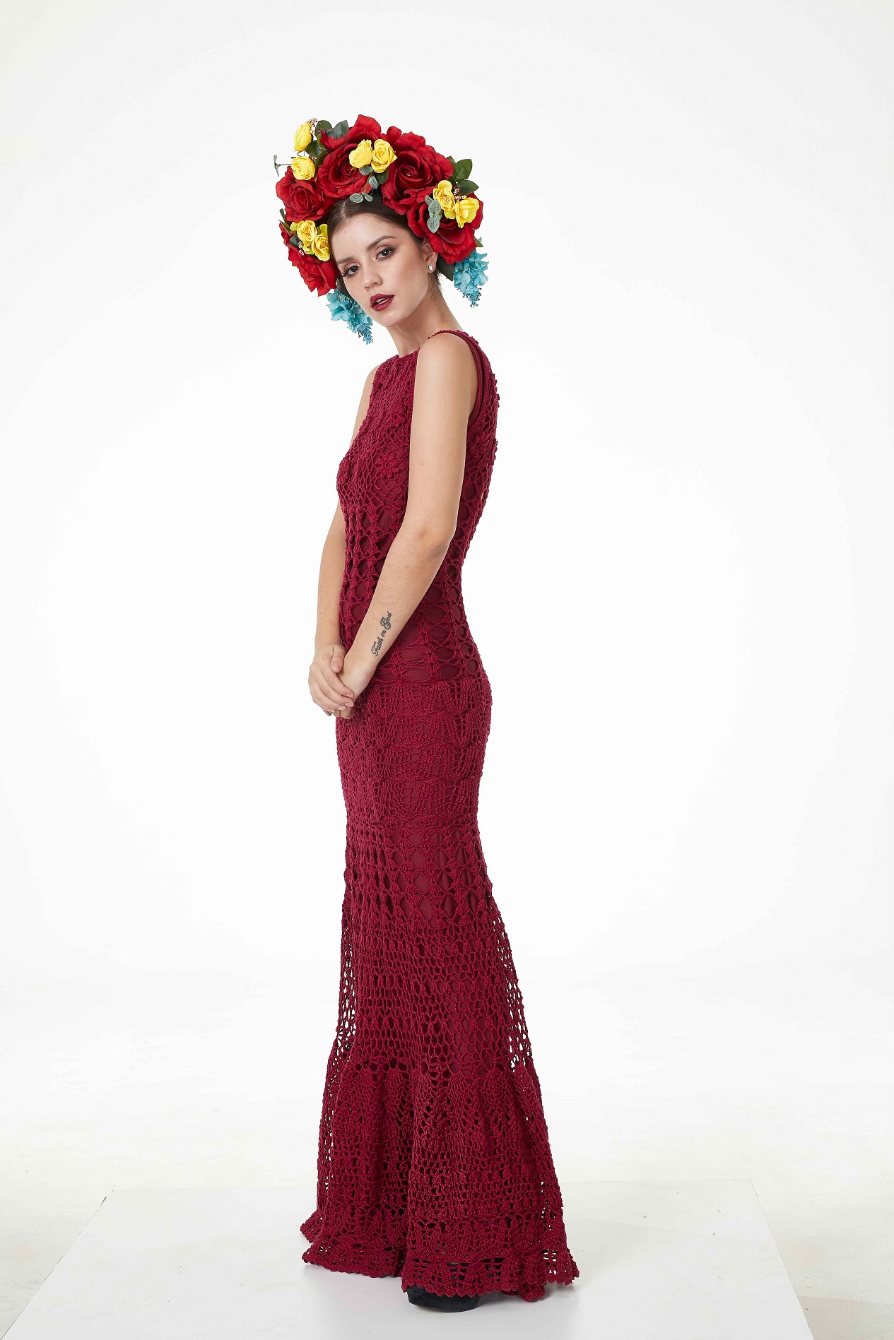 Vestido Bordô Aline