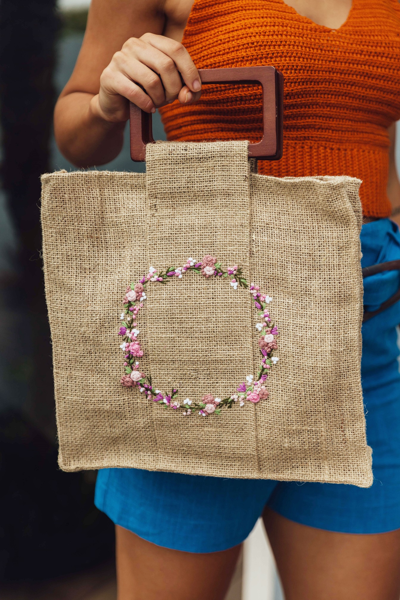 Bolsa Floral Arabesco