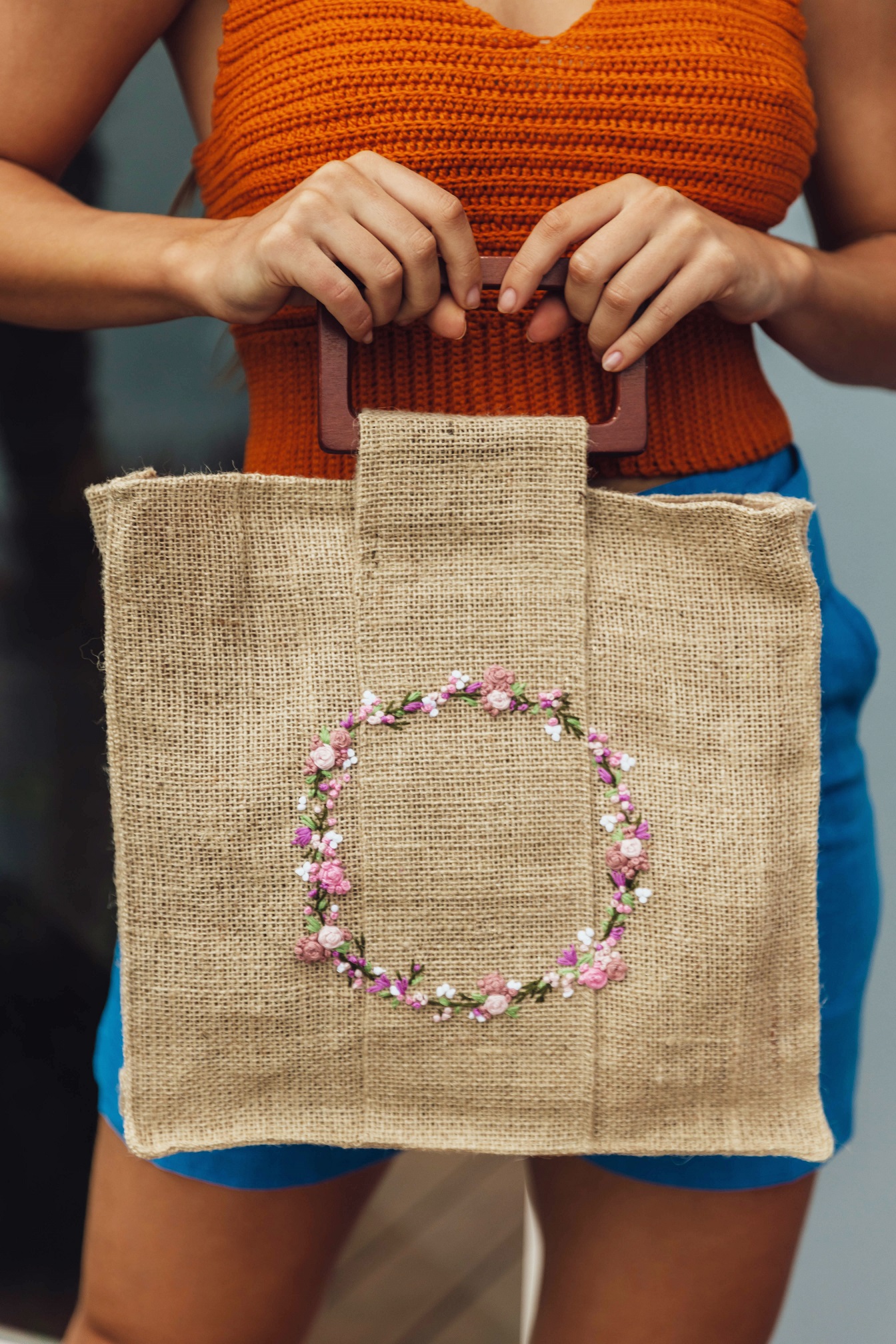 Bolsa Floral Arabesco