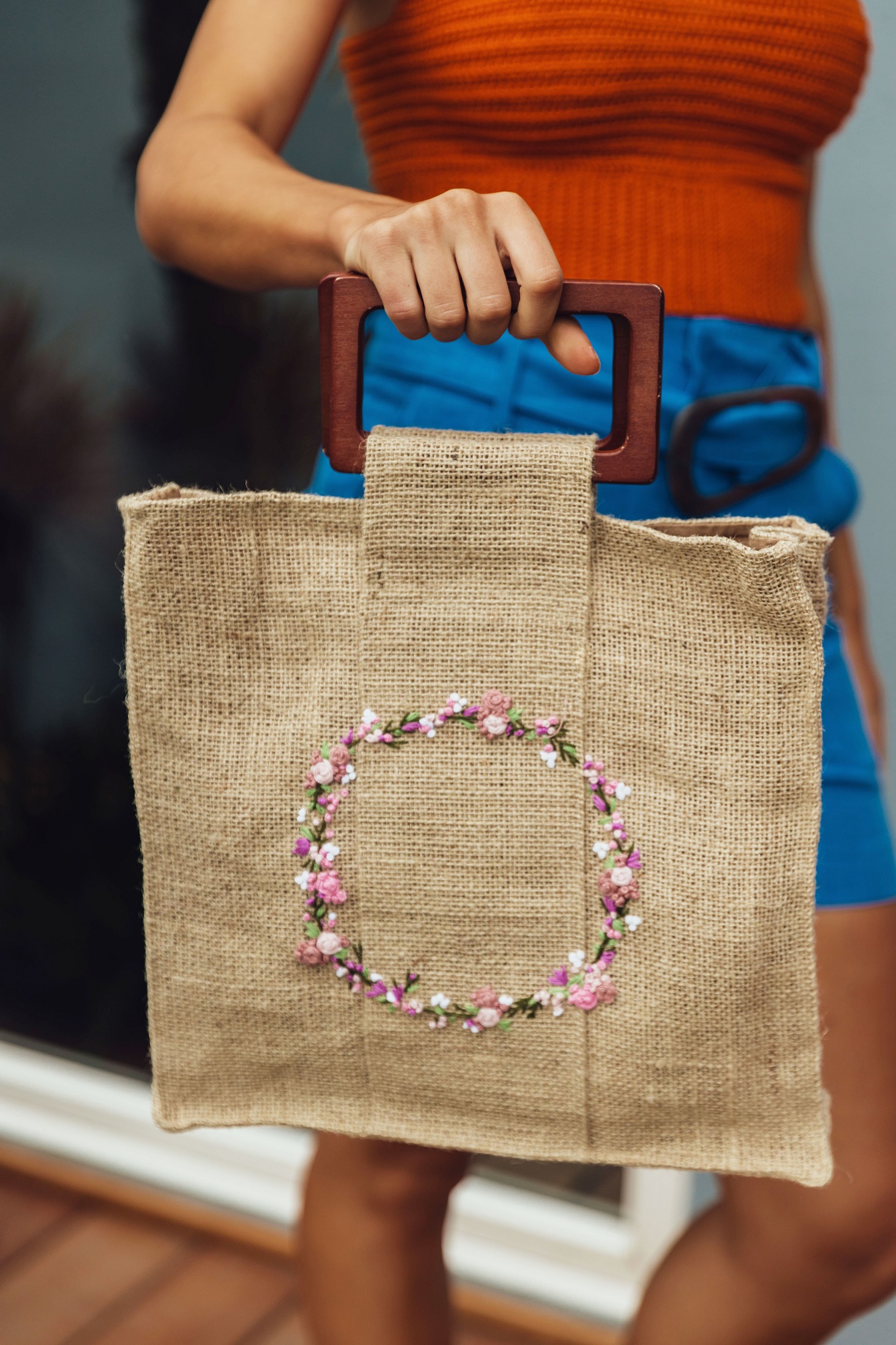 Bolsa Floral Arabesco