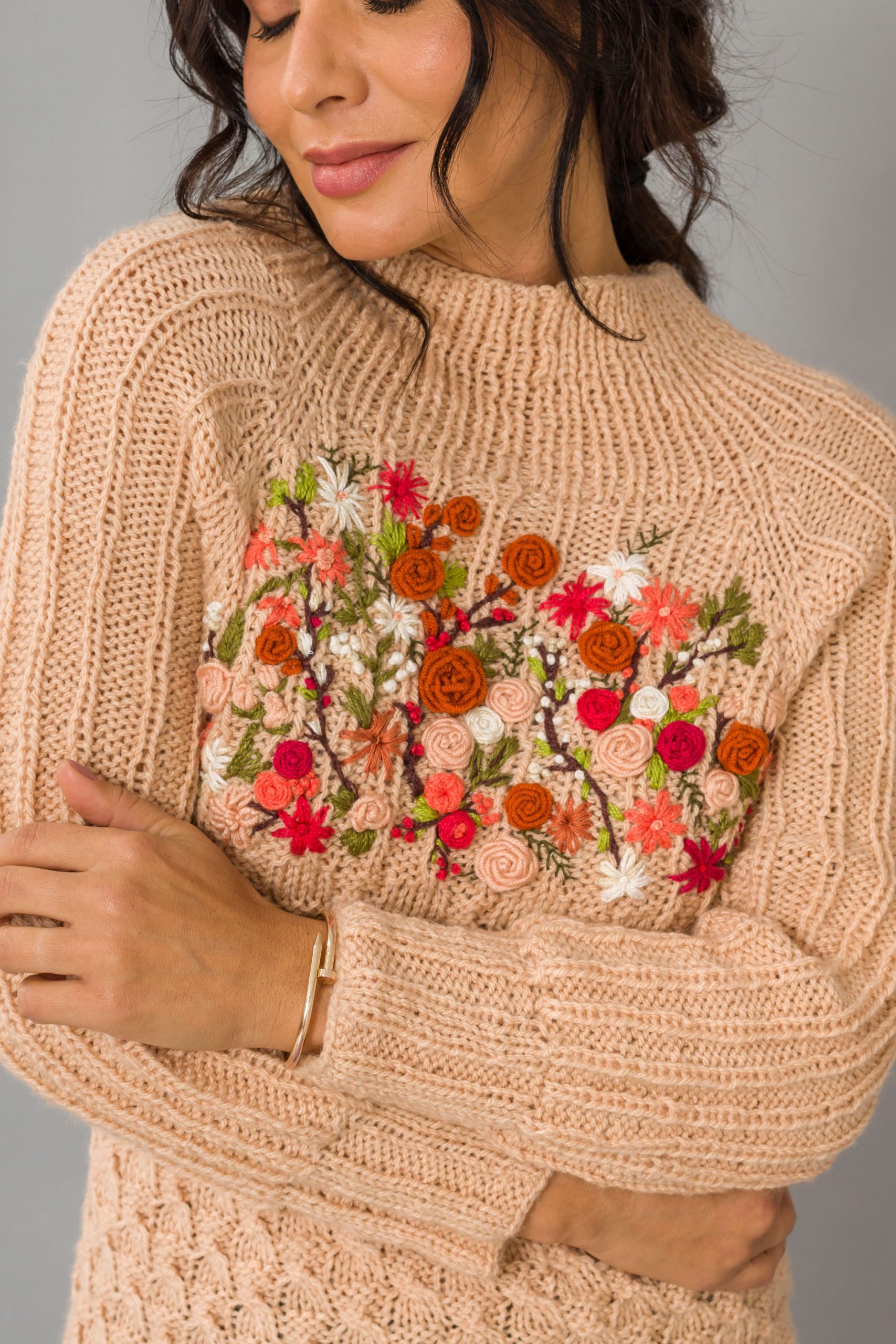 Blusa Bordado Flores