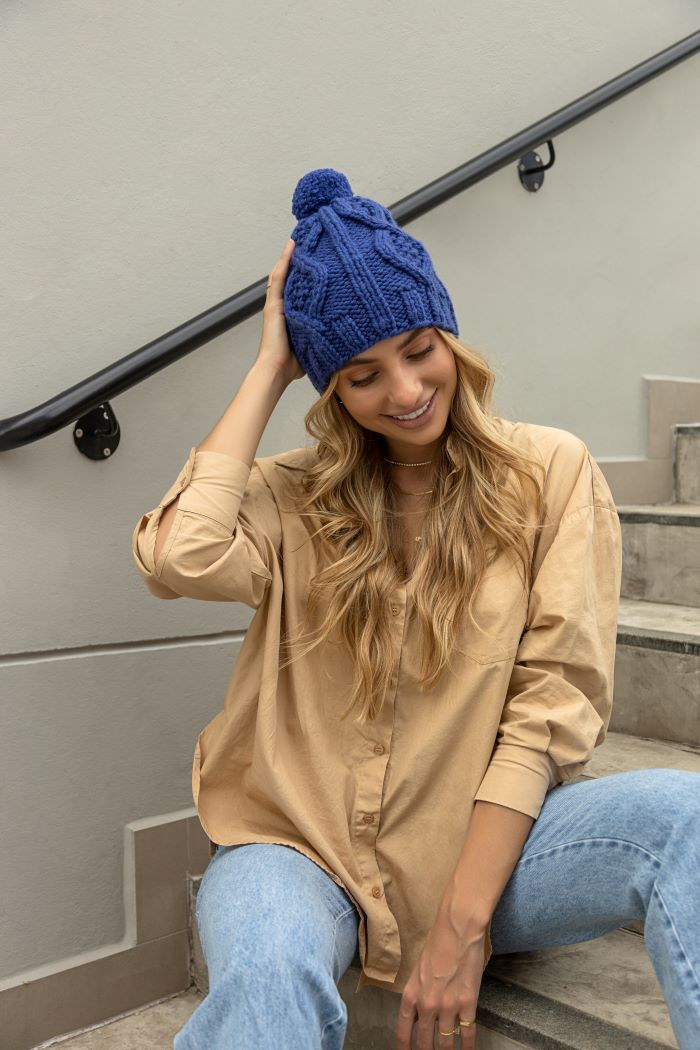 Merino Supreme Blue Hat