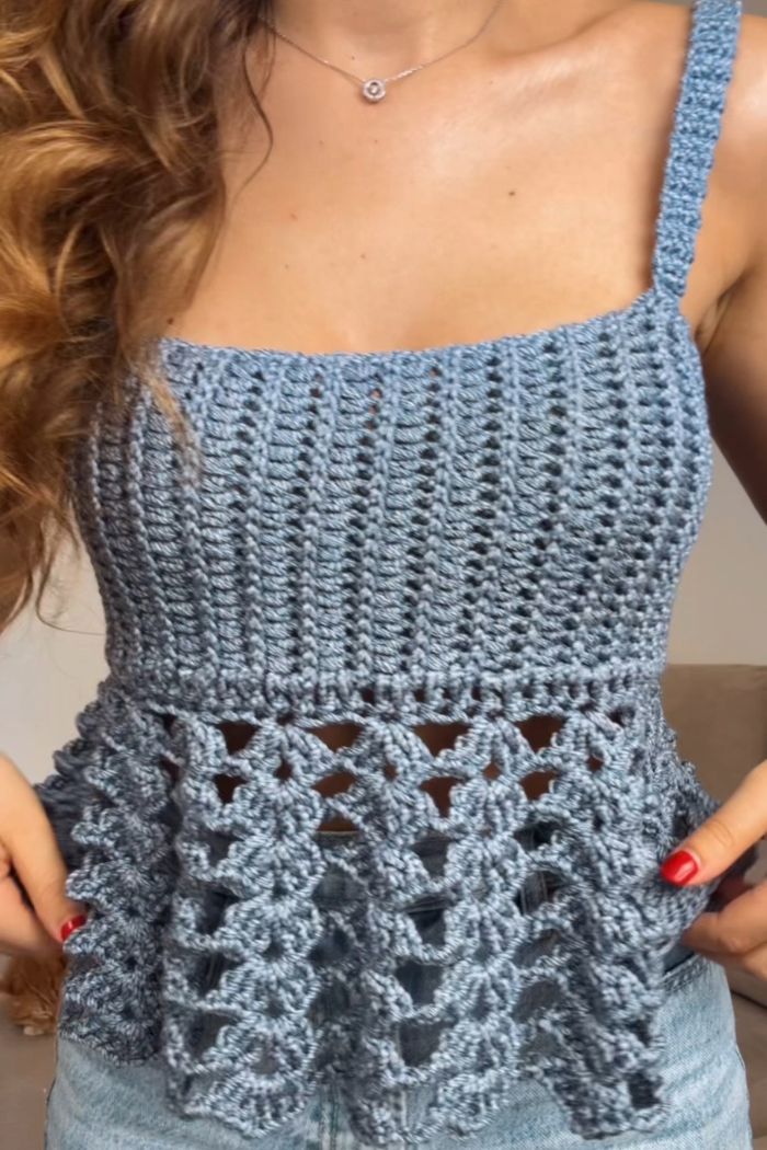 Top Brisa Azul