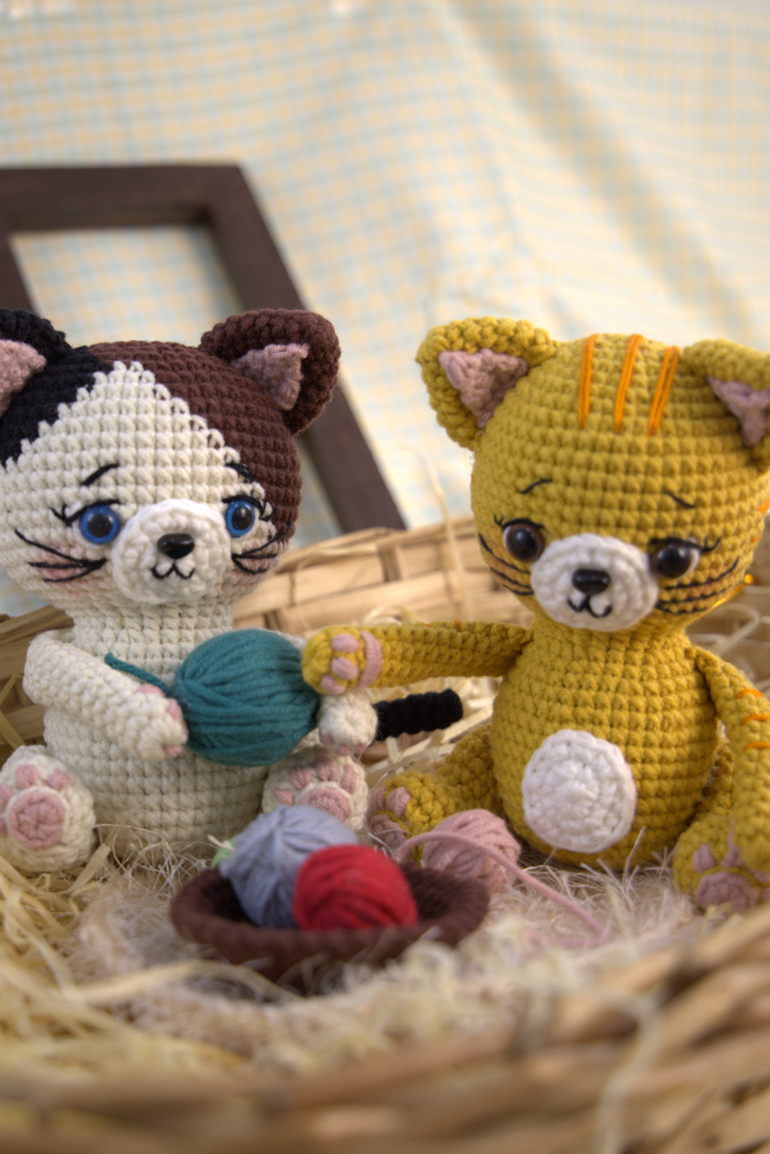 Gatinho crocheteiro malhado