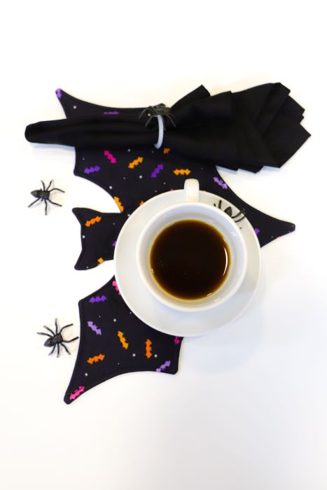 Mug Rug e Guardanapo Morcego