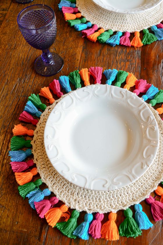 Colorful Tassel Placemat