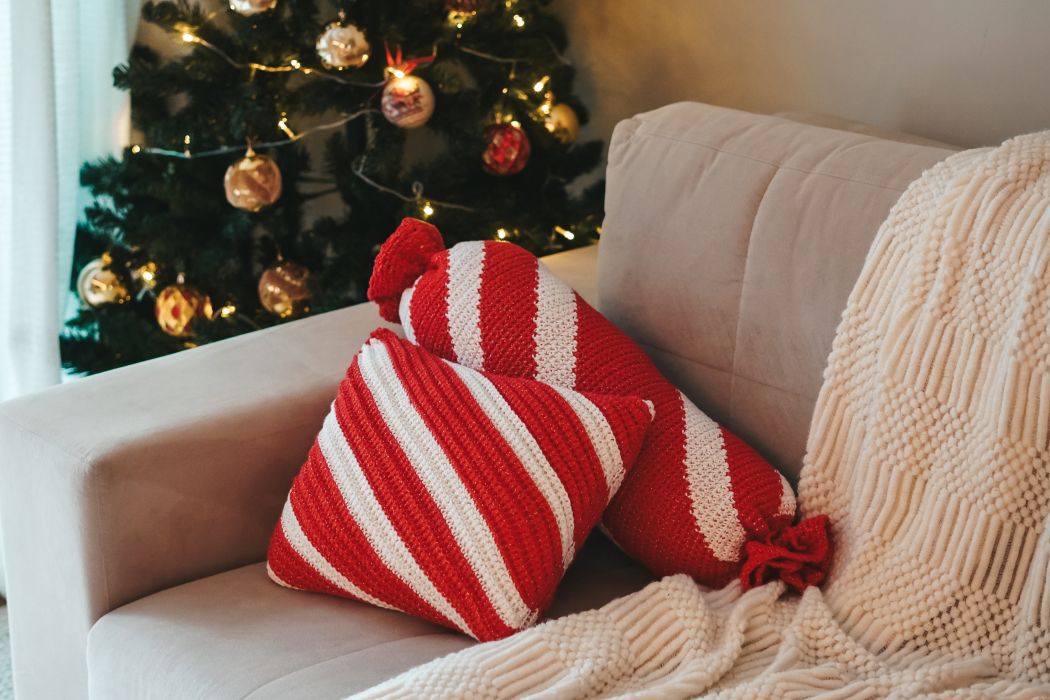 Candy Cane Cushion