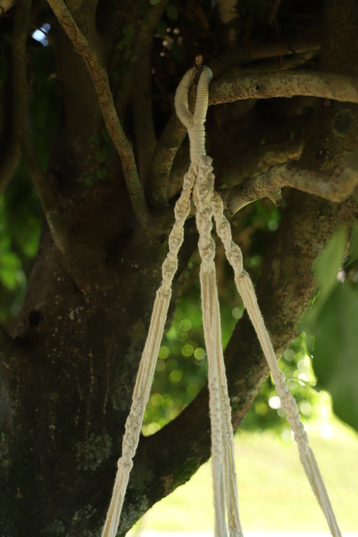 Suporte de Plantas Macramê 22cm