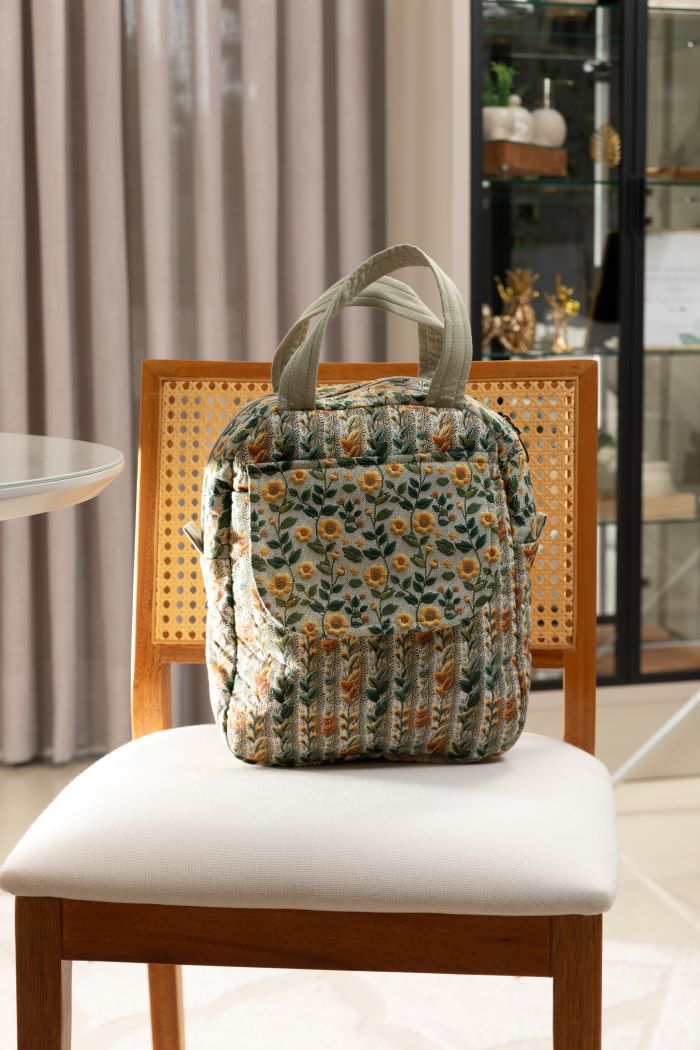 Bolsa frasqueira floral