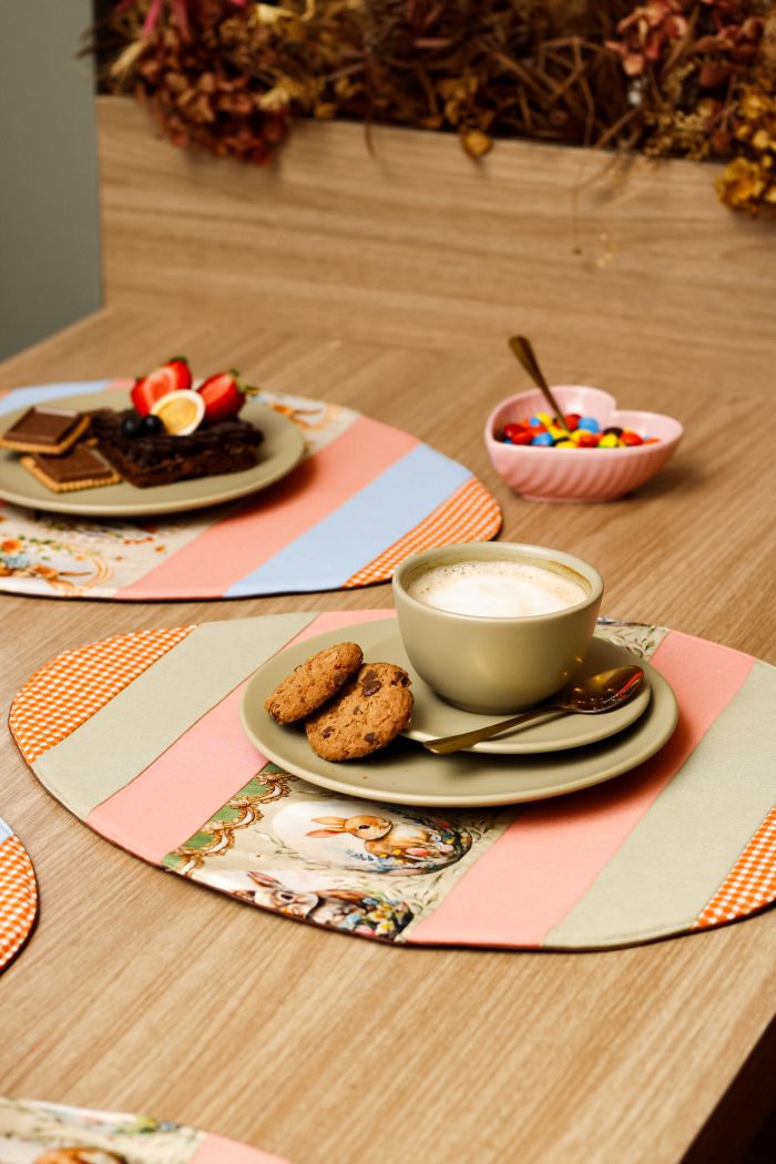 Jogo americano Ovos de Páscoa