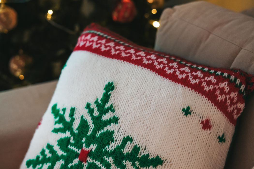 Cojín copo de nieve