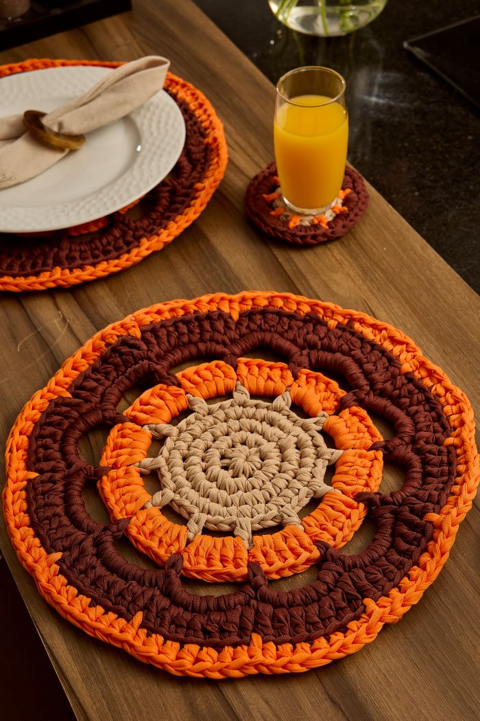 Sousplat e Porta Copo Colmeia