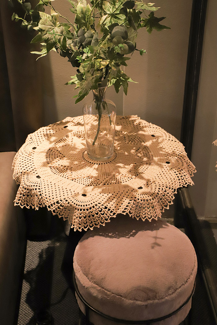 Centro de Mesa Flor de Porcelana
