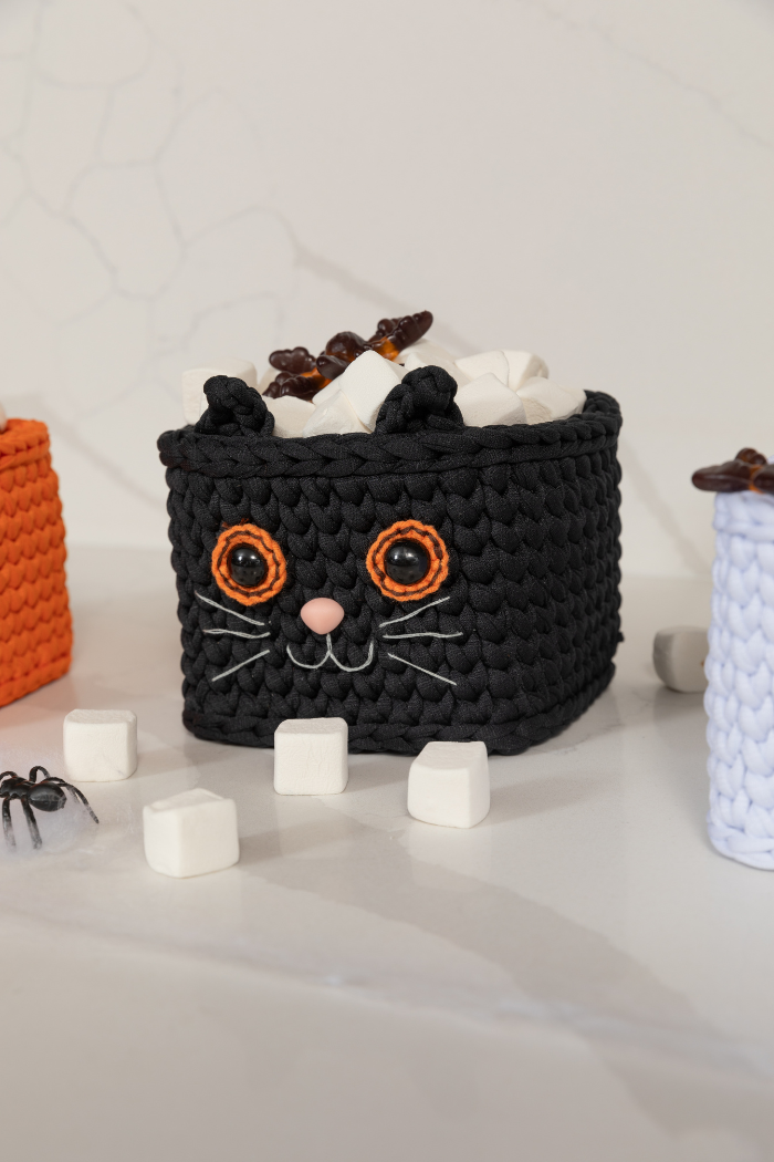 Cesta Cuadrada Gato