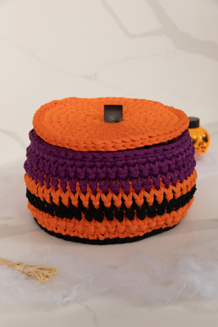 Cubre Maceta Calabaza con tapa