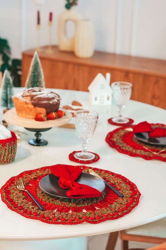 Festive Table Set – Placemat & Coaster