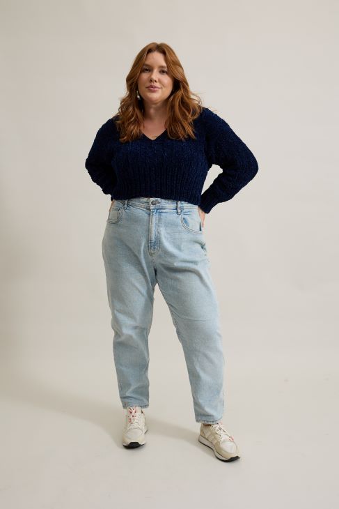 Blusa azul clássico