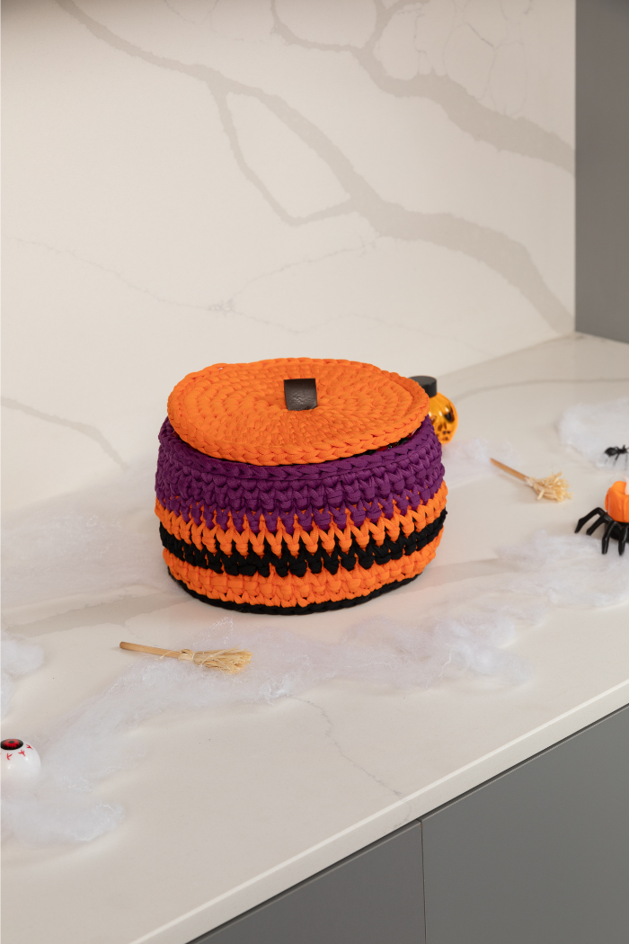 Cubre Maceta Calabaza con tapa