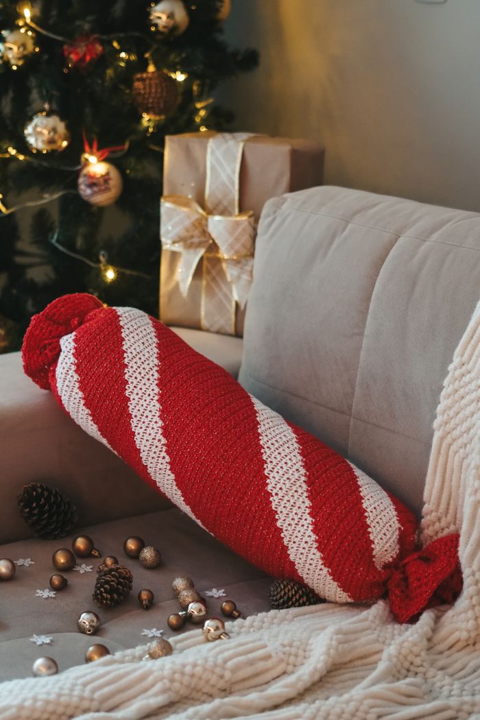 Candy Cane Cushion