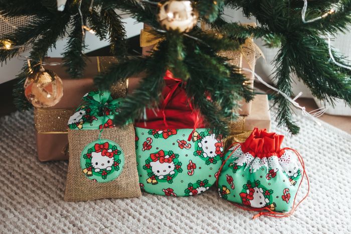 Saquinhos Natalinos - Hello Kitty