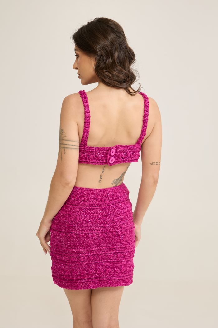 Blackberry Top and Skirt Set