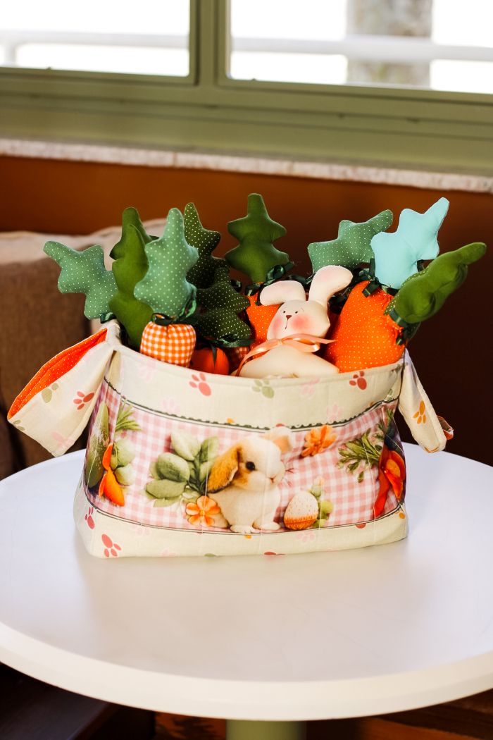 Cesto Páscoa com Cenouras