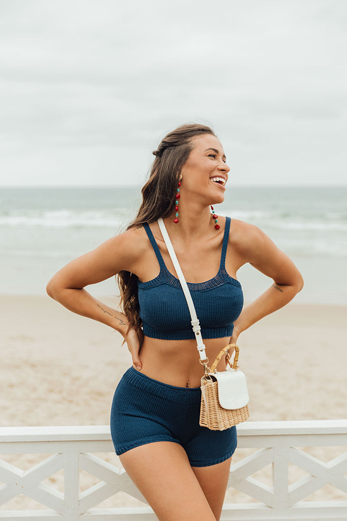 Conjunto top e shorts